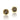 Gemma Bloom Smokey Quartz Fashion Earrings SE154Y17, a pair of round 18k gold stud earrings, each featuring a faceted smokey quartz gemstone in a beaded gold setting.